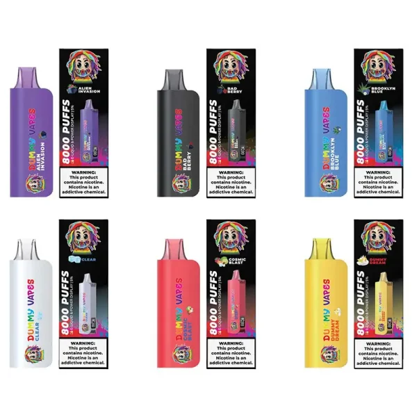 Dummy Vapes – Vaporizadores Desechables de 8000 Puffs con Sabores Intensos