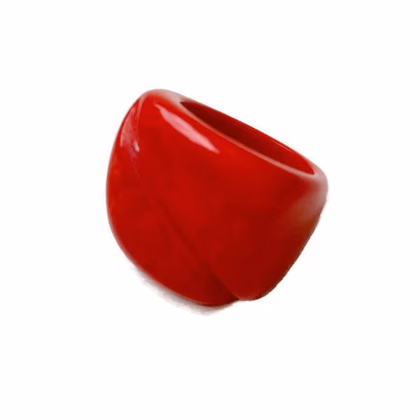 Anillo tagua roja
